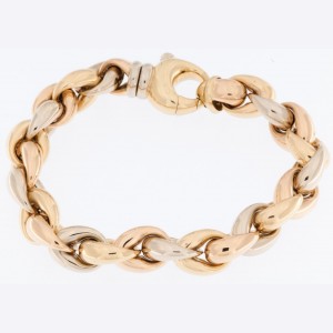 FRENCH TRIPLE 18KT GOLD...