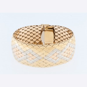 ART DECO CUFF BRACELET 18KT...