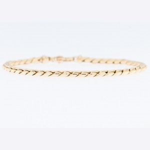 MODERN 18KT YELLOW GOLD...