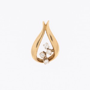 WATER DROP 18KT YELLOW GOLD...