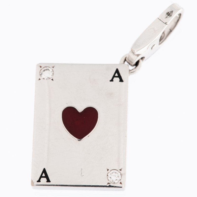 LIMITED EDITION ACE OF HEART CARTIER CHARM P1576