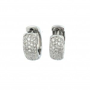 18KT WHITE GOLD, PAVE...