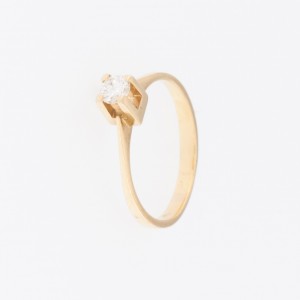 SOLITAIRE 18KT YELLOW GOLD...